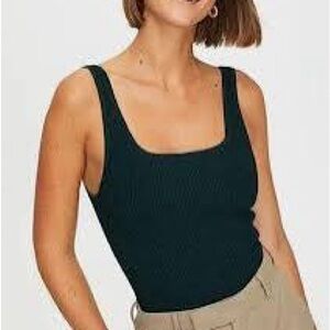 Babaton Sculpt Knit Tank Top Scarab
